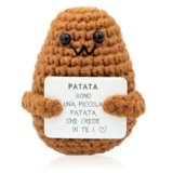 Zynxel Potato Italiano, Regalo Originale e Divertente, Idea Regalo Donna Uomo Coppia Adolescente Compleanno, Collega Oggetto d’ufficio, Bambola Umoristica e Motivazionale
