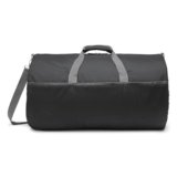 Amazon Essentials – Borsone Pieghevole in Nylon Lungo 63,5cm, Ideale per Viaggi o Riporre Oggetti, Tasche con zip, Capienza 15,9kg, Nero