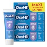 Oral-B Dentifricio Pro-Expert Sbiancante Delicato Sapore Menta Verde, 4 Dentifrici, Pulizia Denti Efficaci,Confezione 4x75ml MAXI CONVENIENZA