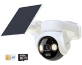 Imou 5MP 4G LTE Telecamera Esterno Senza Fili con Pannello Solare, Telecamera a batteria 4G con SIM Card, AOV Registrazione 24/7, 360°, Rilevamento Umano/Veicoli, IP66, Modalità Privata, Micro SD 32GB