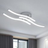 Dorlink Lampadario LED Soffitto, Plafoniera LED Soffitto Moderna, Lampadario Camera da Letto, 18W 1620LM Lampadari Soggiorno，6500K Bianco Freddo, Per Cucina, Corridoio, Ristorante,Ø52CM