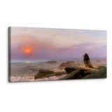 SERIMINO Large Wall Art for Living Room, Sunset and Lion Vintage Wall Decor, Desert Landscape Canvas Prints Paintings, Nature Scenery Pictures Home Decor for Bedroom Bathroom Office Decor, 30×60 Inch
