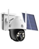 AKINGUAR No WiFi Security Camera with 4G LTE SIM Card, Wireless Outdoor Cellular Security Camera, 2K Color Night Vision, Solar Powered, 360° Live View, PIR Motion Sensor, Pecfect for Farm & RV