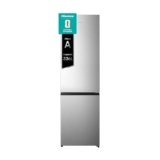 Hisense RB440N4ACA Frigorifero Combinato Total No Frost, Inox, 200×60 cm, Risparmio Energetico Classe A, Grande capacità 335L, Bassa Rumorosità 35db, Porta reversibile, Motore inverter