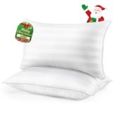 DIORIS Pillows Queen Size Set of 2 – Luxury Hotel Collection Bed Pillows for Sleeping, Supportive Fluffy Down Alternative Microfiber Filled for Back, Stomach Sleepers, Breathable & Skin-Friendly