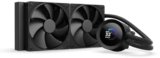 NZXT Kraken Plus 240 – AIO CPU Liquid Cooler – 240mm Radiator – 2 x F120P Fans – Customizable 1.54″ Square LCD – AMD® AM5, AM4 – Intel® LGA 1851/1700, 1200/115X – Black