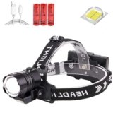 WINDFIRE Torcia frontale ricaricabile 500000 lumen, torcia frontale a LED ultra luminosa XHP90 con funzione di banca alimentazione, torcia tattica zoomabile a impermeabile per caccia, campeggio