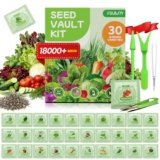 Fruivity 30 Heirloom Seeds Variety Pack – 18,500+ Non-GMO Seeds for Planting Vegetables, Home Garden Seeds for Hydroponic, Indoor and Outdoor, Christmas Unique Gift for Mother, Women, Mom, Friend, Her