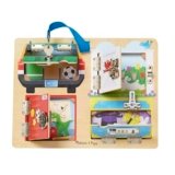 Melissa & Doug Locks and Latches Board Wooden Educational Toy