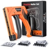 Preciva Heavy Duty Staple Gun for Wood with 1800 PCS Staples, 3 in 1 Manual Stapler Gun for Wood, Crafts, Fabric,Furniture,DIY