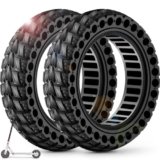 BANGTING 2PCS 60/70-6.5 Pneumatici per Monopattino Elettrico Ruote, 10×2.50-6.5 Gomme Piene, 10×2.5 Pollici Pneumatico per Segway Ninebot Max G2/G30/G30D/G30E/G30E/G30LP/G30D II/G30 Max (Nero)