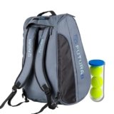 FUTURA8 borsa padel, zaino padel, borsa sportiva, scomparto scarpe, impermeabile, grande capacità, accessori padel, racchetta padel, borsa uomo donna, design ergonomico