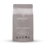 Lifeboost Medium Roast Decaf Coffee Beans – Organic Low Acid Swiss Water Decaf – Whole Bean Coffee – Third Party Tested for Mycotoxins & Pesticides – Chemical Free – 12 oz