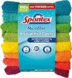 SPONTEX – Collezione in microfibra – Microfibre multiuso – 8 microfibre