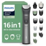 Philips Rifinitore All-in-one Multigroom Serie 7000 16 in 1 – Rifinitore per barba, capelli e corpo, lame autoaffilanti interamente in metallo, 21 impostazioni di lunghezza (0,5-16 mm), MG7931/15