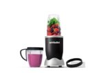 nutribullet Original 600, Frullatore Elettrico, Tritatutto, Frullatore Smoothie, Frullatore Tritatutto Multifunzione, 600w, bicchieri da 700ml e 500ml, nero, NB606B