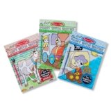Melissa & Doug My First Paint with Water Activity Books Set – Animals, Vehicles, and Pirates – FSC Certified