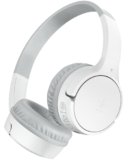 Belkin SoundForm Mini Cuffie wireless per bambini con microfono, 30 ore di riproduzione, adesivi divertenti, headset over-ear per didattica online, scuola e viaggi, per iPhone, iPad e Galaxy, bianco