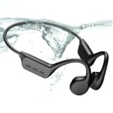 Relxhome Bluetooth 5.4 Bone Conduction Headphones, Built-in MP3 Memory 32G, IPX8 Waterproof Conduction Headset for Cycling, Running, Sport, 10 Hours of Play