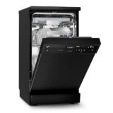 Klarstein Velaire Lavastoviglie 45cm – Libera Installazione, 10 Coperti, 9 Programmi, Silenziosa 42 dB, Classe B, AquaStop, Blocco Bambini, Display, Design Moderno