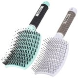 TaiBest Boar Bristle Brush Set – Dry/Wet Detangler for Fine, Thick, Curly Hair – Curved and Vented Brush for Women, Men or Kids