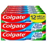 Colgate – Dentifricio Triple Action 12x75ml (Consegna in 48 Ore), Dentifricio Protezione contro la Carie, Denti Bianchi, Alito Fresco, Protezione Smalto, Formula Sbiancante e Rinfrescante