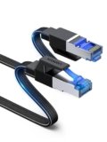 UGREEN Cat 8 Cavo Ethernet Rj45 40Gbps 2000MHz Cable Lan Internet Piatto Nylon ad Alta Velocità per Gaming PS5 PS4 Xbox X TV Box Router Server NAS, 1M