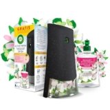 Airwick Active Fresh Deodorante per Ambienti, Confezione con 1 Diffusore Automatico senza gas, 1 Ricarica alla Fragranza Bouquet di Gelsomini 228ml, 2 Pile AA, Neutralizza Odori 24/7