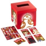 Hallmark Star Wars Valentines Day Cards and Mailbox for Kids School Classroom Exchange (1 Box, 32 Valentine Cards, 35 Stickers, 1 Teacher Card)