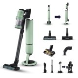 Samsung Scopa Elettrica Ricaricabile VS90F40DEM/WA BESPOKE Jet™ AI Ultra complete extra, Aspirapolvere Senza Filo, Clean Station, Potenza 400W, Fino a 160 Min di Autonomia, Satin Mint