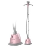 SALAV GS06-DJ Full Size Garment Steamer, Heats in 45secs, 1.3L Water Tank for 46mins of Steam Time, Dual-Insulated Hose, Includes Fabric Brush and Pants Press, 1500watts, Blush