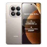 XIAOMI Redmi Note 15 Pro, Smartphone 8+256GB, Batteria massiccia da 6500 mAh, Fotocamera 200 MP, Resistenza IP65, Display AMOLED FHD+ da 6,77″, Titanio, Garanzia 2 anni, Caricatore non incluso