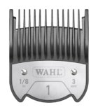 WAHL Premium Magnetic Attachment Combs, #1, 3mm, pettini guida per tagliacapelli, accessori per tagliacapelli e rifinitori, nero, Kuno, Chromstyle, Genio