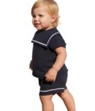 Petit Bateau A0ckw, Set Da 2 Pezzi Bimba 0-24, Blu, 3 mesi