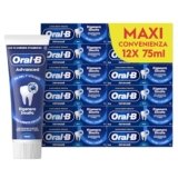 Oral-B Dentifricio Advanced Rigenera Smalto 12x75ml, Dentifricio Formato Convenienza, Clinicamente Provato, Pulizia Denti Efficace, Alito Fresco, Extra Freschezza Sapore Eucalipto