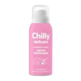 Chilly Senza Risciacquo, Detergente Intimo Senza Risciacquo Delicato, Da usare sulla Carta Igienica, Adatto alle Pelli Sensibili, Formula in Mousse a pH5, Con Anti-Odor, Clinicamente Testato – 100ml