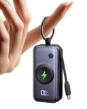 INIU Power bank, Stazione di ricarica per Apple Watch, 5000mAh 20W Powerbank per smartwatch, Caricatore Portatile con Cavo USB-C Integrato, Powerbank per Apple Watch, iPhone 17 16 15, Samsung, Xiaomi