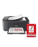 Canon PIXMA TR4755i stampante multifunzione wireless 4 in 1, Stampa, Scansione, Copia, Fax – Fronte/Retro, ADF 20 Fogli, PIXMA Print Plan, Nero – Include Carta Fotografica A4 GP-501, 5 Fogli