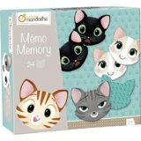Avenue Mandarine JE505O – Scatola memory che include 24 gettoni, emozioni teste dei gatti