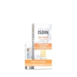 ISDIN Pack Fusion FotoUltra Age Repair SPF 50 – Crema solare ultra leggera colorata per effetto viso e formula dell’acqua, 50 ml e balsamo per labbra con SPF 30, riparato e idratato