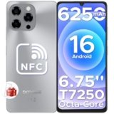 DOOGEE Note 58 Smartphone Android 16, 32(8+24)GB+128GB/2TB TF Cellulare, 6.75″ HD+ 90Hz Schermo, 6250mAh, 16MP+8MP Telefono Cellulare, 4G Dual SIM/Octa Core/Widevine L1/ NFC/OTG/Face ID/GPS, Naturali
