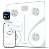 RENPHO Elis 1 Bilancia Pesapersone Intelligente Bluetooth Bilancia Pesa Persona Digitale con App – Misura Peso Corporeo, Massa Grassa, BMI, Massa Muscolare, Massa Ossea, Proteine, Bianco