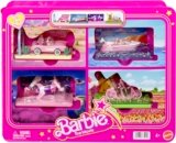 Barbie Mini BarbieLand The Movie Vehicle Collection, Includes 8 1.5-inch Dolls & 4 Vehicles Inspired by The Film (Amazon Exclusive)