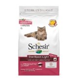 Schesir Sterilized & Light, Alimento Secco per Gatti Adulti Sterilizzati, con Prosciutto, Basso Contenuto di Grassi, Vitamine Aggiunte, Senza Conservanti e Coloranti, 1,5 kg