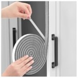 ligiyoto 33 Ft Self-Adhesive Weather Stripping Door Seal Strip for Door Window, 0.35″ Wide x 0.2″ Thick, Gray