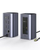 Baseus Docking Station, Nomos Air 12 in 1, Docking Station 2 Monitor con 2 * 4K HDMI, USB-A/C 10Gbps, Ethernet 1 Gbps, 100W PD, HUB USB C per Laptop Dell/HP/Lenovo/Asus/Acer/Mac