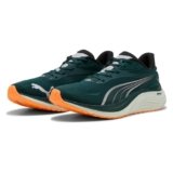 Puma Electrify Nitro 4Road – Scarpe da Corsa da Uomo, Fuoco di Calore del Terreno Verde, 41 EU