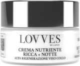 LOVVES Crema Viso Nutriente Ricca, per Giorno e Notte, Alta Cosmesi Naturale, Crema Viso Antirughe, Favorisce la produzione di Collagene, Idratante, Rigenerante Viso Collo, Vaso In Vetro 50 ml
