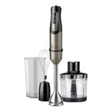 BLACK+DECKER – Frullatore a Immersione 1000W | 20 velocità + TURBO | Lame in acciaio inossidabile smontabili | Tritaghiaccio | Impugnatura ergonomica | set completo di accessori intercambiabili
