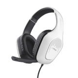 GXTrust 418W Rayne Cuffie Gaming Leggere per PC Xbox PS4 PS5 Switch Mobile, Driver da 50 mm, Jack Audio 3.5 mm, Cavo 2m, Cuffie con Microfono Over-Ear, Bianco